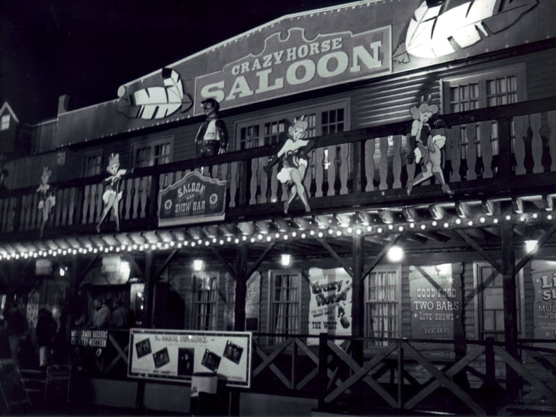 The Crazy Horse Saloon at the old Frontierland theme park in Morecambe