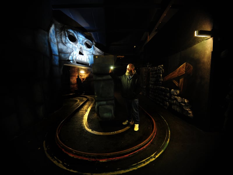 The Ghost Train attraction at the old Pleasure Island theme park in Cleethorpes