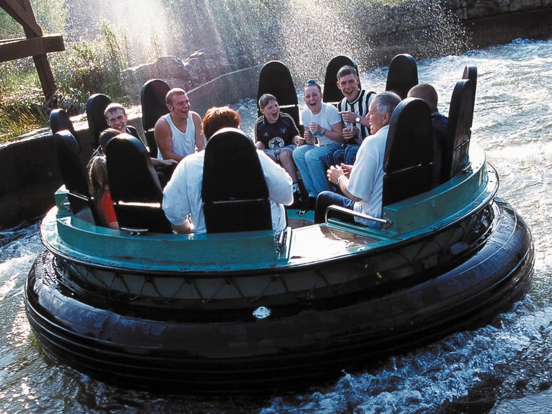 The rapids ride at the old American Adventure theme park in Derbyshire