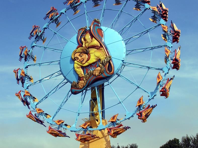The Alakazam ride at the old Pleasure Island theme park in Cleethorpes