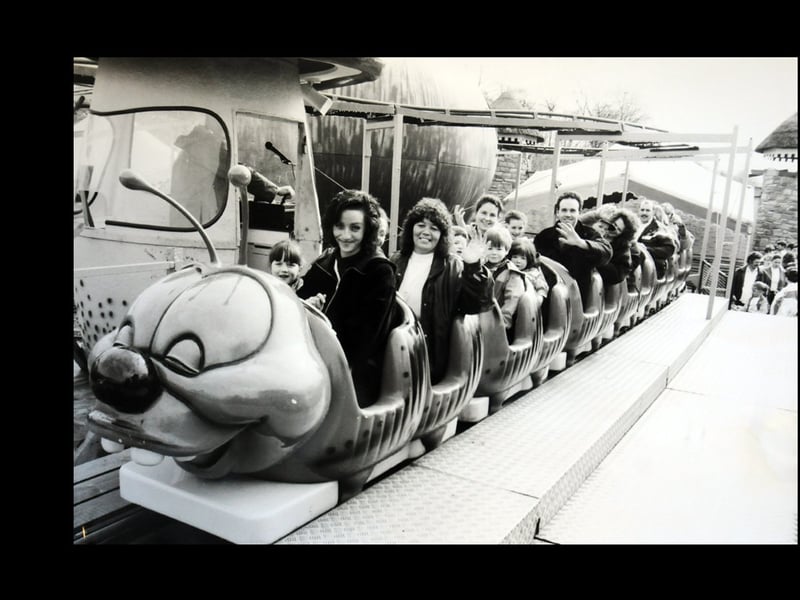 One of the rides at the old Camelot theme park in Charnock Richard, Lancashire