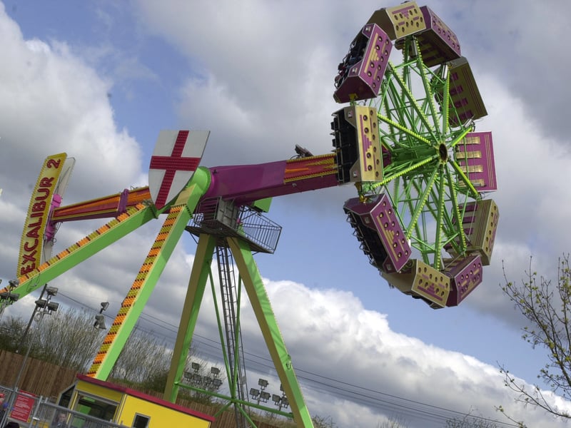 Excalibur 2 is launched at the old Camelot theme park in Charnock Richard, Lancashire