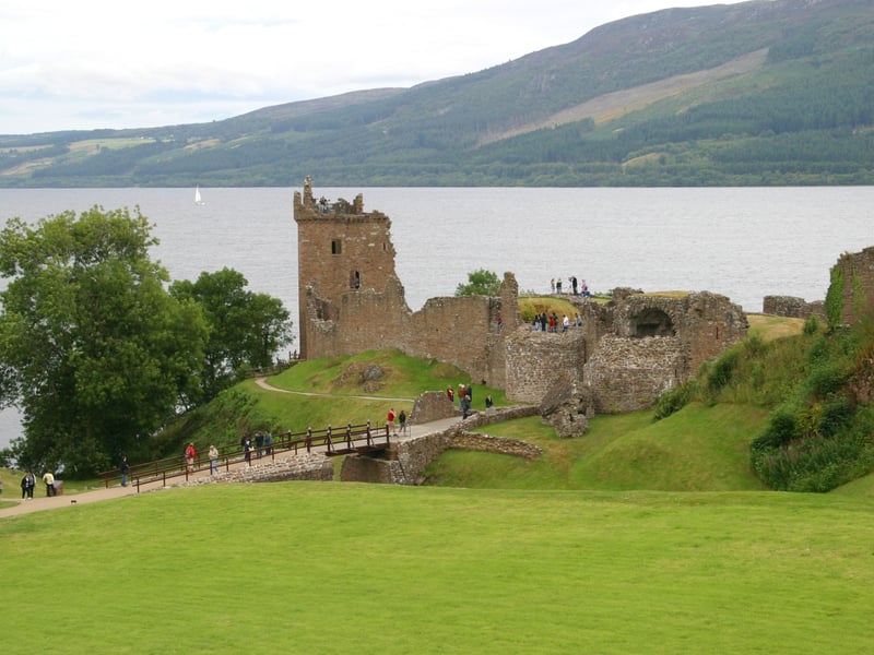 The castle you're most likely to spot a monster from - Urquart Castle is perched on the bands of Loch Ness.