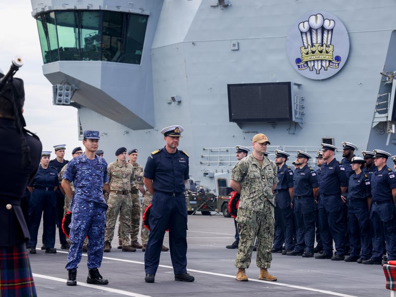The goal of the deployment is to reaffirm the UK's commitment to the security of the Mediterranean and Indo-Pacific region, demonstrate collective resolve with our allies and showcase British trade and industry.