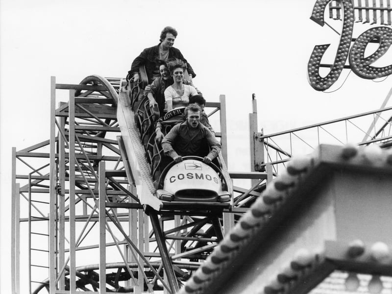 A trip to your nearest theme park or fairground was a popular choice for a date among young romantics in the 80s. The scarier the ride, the more chance there was you would end up holding hands, though there was always the risk one of you would throw up over the other./brandstaetter images via Getty Images)