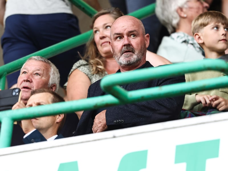 Scotland boss, Steve Clarke was in attendance for the European tie.