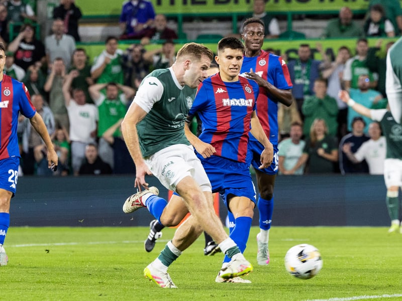 Chris Cadden restores Hibs lead ten minutes into extra time.