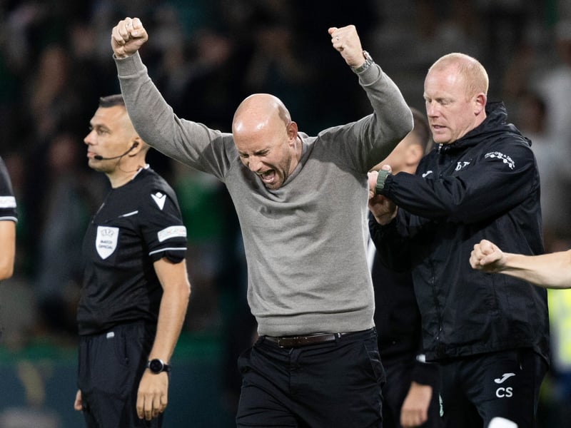 David gray let's out his emotion at at full time, as his side now prepare for a trip to Warsaw.
