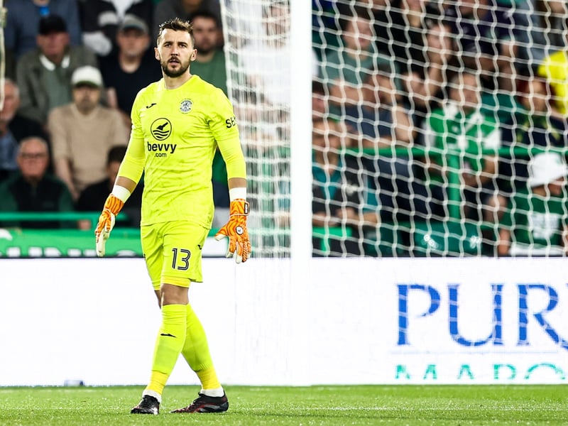 It was a frustrating 45 minutes for Hibs number one, Jordan Smith, who will feel he could've done better with both goals.