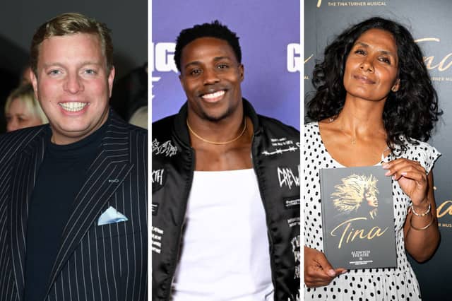 Three of the stars of this year's Strictly...Come Dancing.