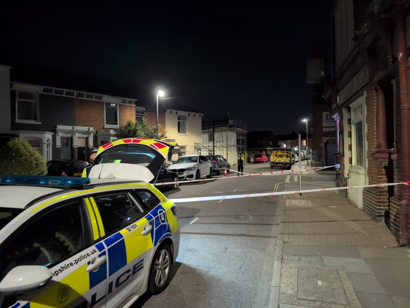 A 63-year-old man from Portsmouth has been arrested on suspicion of Section 18 causing grievous bodily harm with intent and obstruct / resist a constable  in execution of duty.
