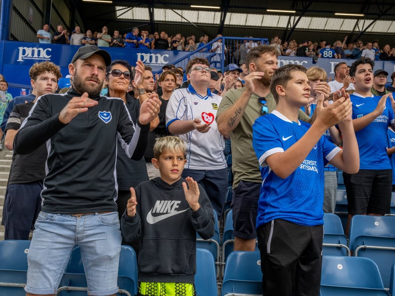 20,382 were in attendance on Pompey's return to Fratton.