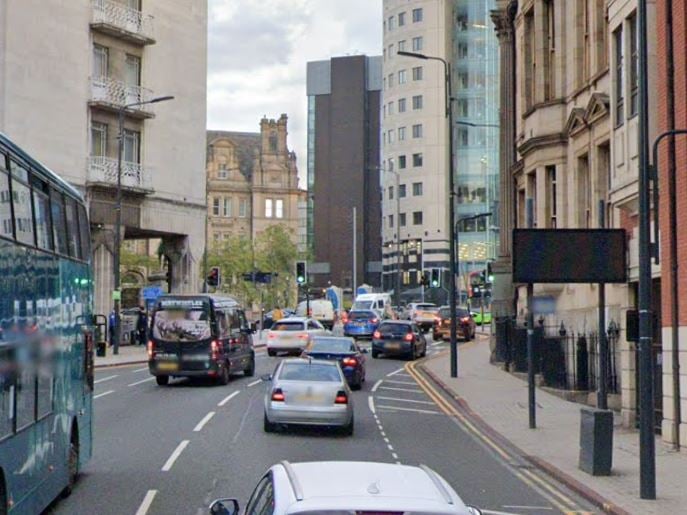 Bishopgate Street is the joint 4th most polluted of the 11 locations for which Leeds City Council has published air quality data. The 30 µg/m3 annual mean concentration of nitrogen dioxide recorded there in 2023 is three times the WHO's recommended limit.
