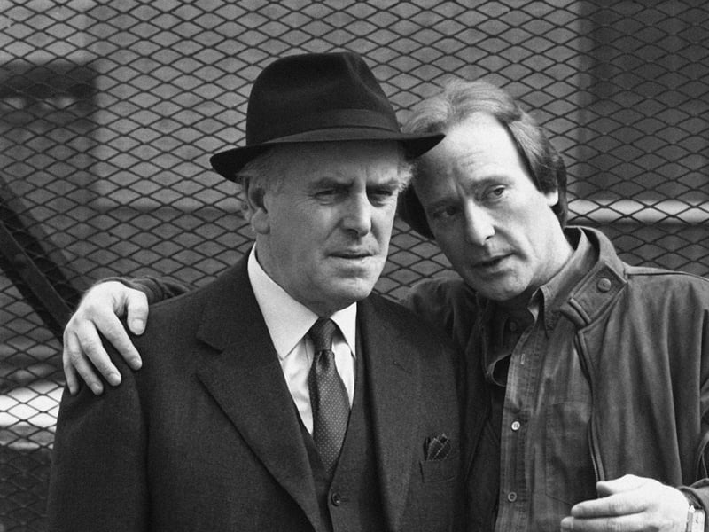 George Cole, as Arthur Daley, and Dennis Waterman, as Terry McCann, in the hit ITV drama Minder, in May 1988