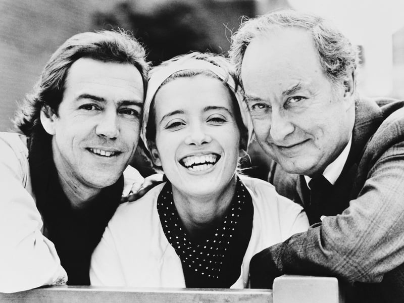 Emma Thompson is pictured here in 1984, aged 24 or 25, with Robert Lindsay and Frank Thornton, her co-stars in the West End musical Me and My Girl. Thompson was a member of the Cambridge Footlights troupe, alongside the likes of Stephen Fry, Hugh Laurie and Tony Slattery. In 1987, she won acclaim for her work on the BBC series 'Tutti Frutti and 'Fortunes of War', for which she won a BAFTA Award. In 1992, she won the best actress Oscar for her role in Howards End. Three years later, she wrote and starred in Sense and Sensibility, winning the Oscar for best adapted screenplay, and she remains the only person to have won Oscars for both acting and writing.