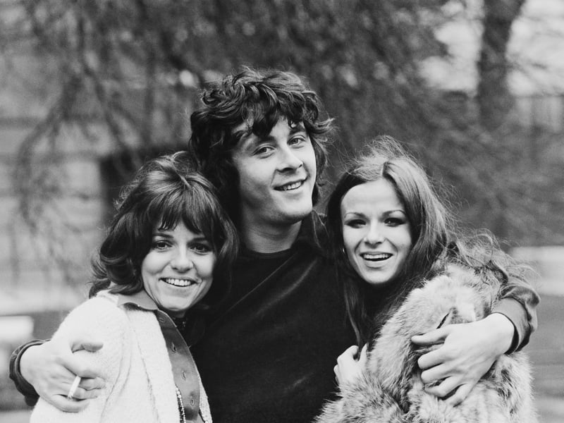 Dame Julie Walters is pictured here in January 1976, aged 25, with Suzan Cameron and Richard Beckinsale, her co-stars in the West End production of Funny Peculiar. Walters trained as a student nurse before switching to acting. She and Victoria Wood were regular collaborators and appeared in their own Granada Television series, Wood and Walters, in 1981. But it was her role in the 1983 film Educating Rita that made her a household name. Other memorable movie appearances include major roles in Billy Elliot, the Harry Potter films, Calendar Girls, and Mamma Mia!
