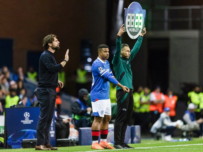 Hamza Igamane (above) put some decent runs but no end product. Thelo Aasgard did not improve the midfield. James Tavernier was called upon to replace the tiring Meghoma. Mikey Moore put in some nice crosses, while Lyall Cameron appeared late on.