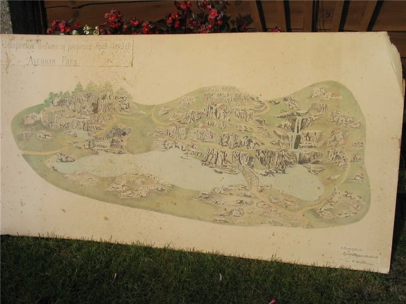 A fascinating plan of how the park would eventually look