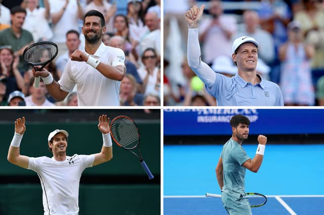 Four of the world's wealthiest tennis players.