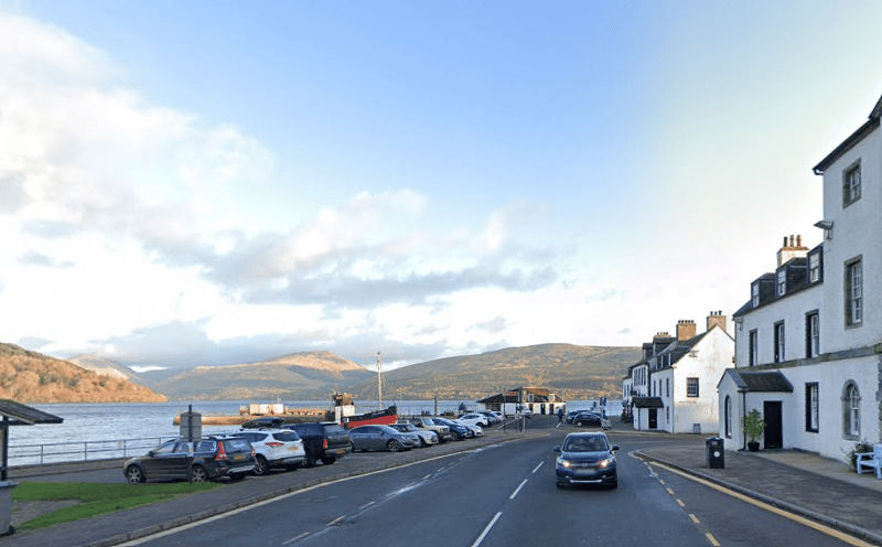 Inveraray, a town in Argyll and Bute, is located on the western shore of Loch Fyne. The town is known for its "beautiful scenery". Inveraray has been rated five stars for scenery and attractiveness. It also received four stars for tourist attractions.