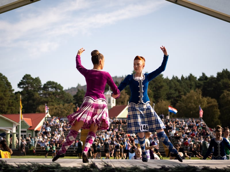 Braemar, which is a village in Aberdeenshire, is located at the heart of the Cairngorms. Visitors can go walking, play snowsports, take part in wildlife watching, visit Balmoral Castle, or even go on a whisky distillery tour. Pictured are Highland dancers during the annual Braemar Gathering Highland Games. The village was rated five stars for its scenery. It received two stars for food and drink as well as tourist attractions. 