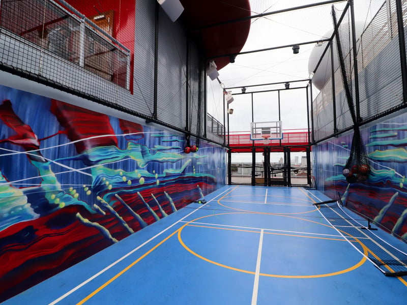 Pictured: Sports facilities inside Brilliant Lady
Picture: Habibur Rahman