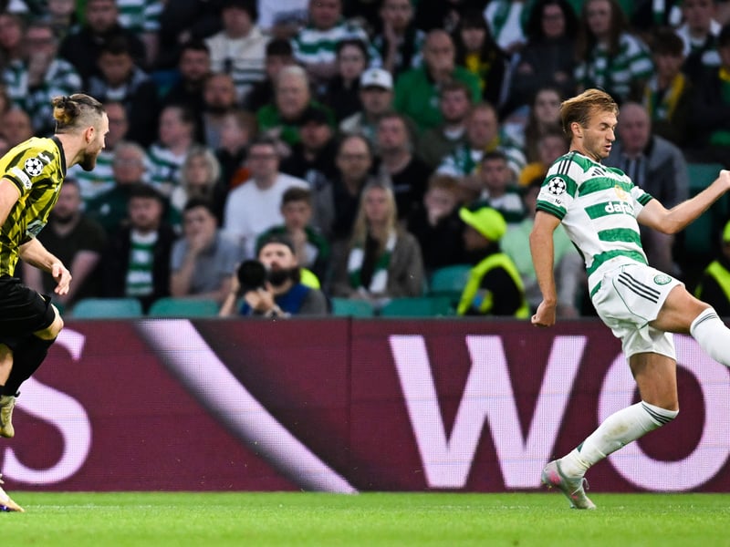 His corners failed to find a Celtic shirt too often. Made a nice driving run just after the half-hour mark that should have resulted in at least a shot on target, but for his overhit pass. A bit of a rollercoaster performance with good and bad moments.