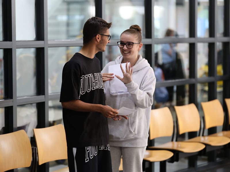 The City of Portsmouth College has celebrated GCSE results day this morning by welcoming students back for one last time. 

Picture: Marcin Jedrysiak