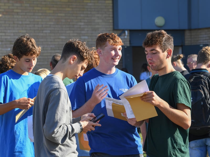 GCSE results at King's Academy Bay House School in Gosport, Hampshire. 

Picture: Paul Jacobs/pictureexclusive.com