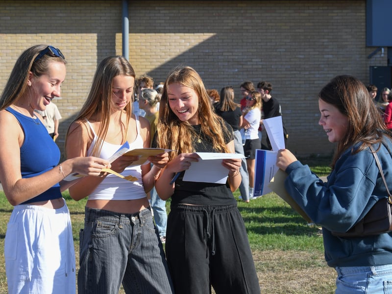 GCSE results at King's Academy Bay House School in Gosport, Hampshire. 

Picture: Paul Jacobs/pictureexclusive.com