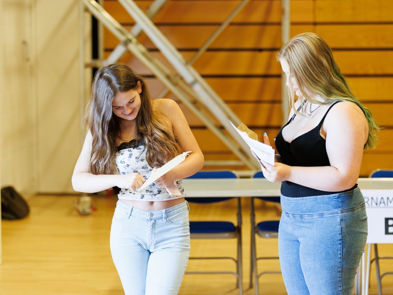 Horndean Technology College has celebrated a morning of positive GCSE results. 

Pictured: Students opening envelopes at Horndean Technology College.

Picture: Marcin Jedrysiak