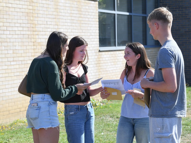 GCSE results at King's Academy Bay House School in Gosport, Hampshire. 

Picture: Paul Jacobs/pictureexclusive.com