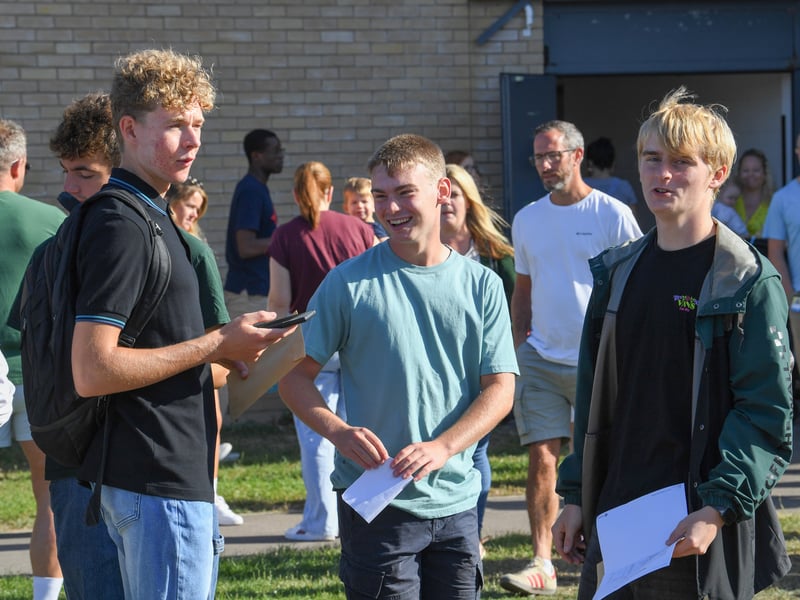 GCSE results at King's Academy Bay House School in Gosport, Hampshire. 

Picture: Paul Jacobs/pictureexclusive.com