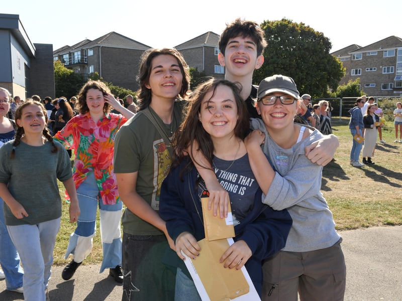GCSE results at King's Academy Bay House School in Gosport, Hampshire. 

Picture: Paul Jacobs/pictureexclusive.com