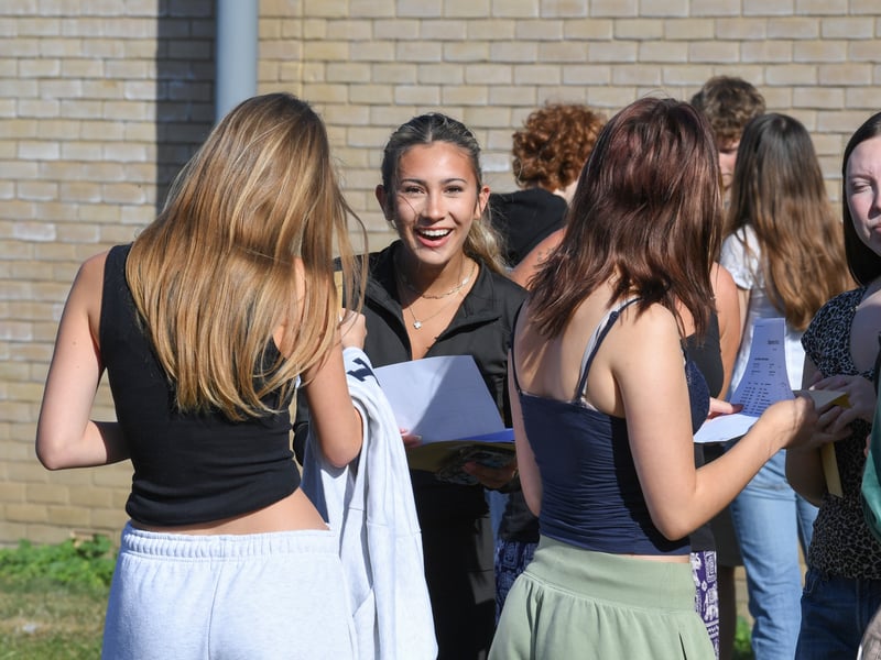 GCSE results at King's Academy Bay House School in Gosport, Hampshire. 

Picture: Paul Jacobs/pictureexclusive.com