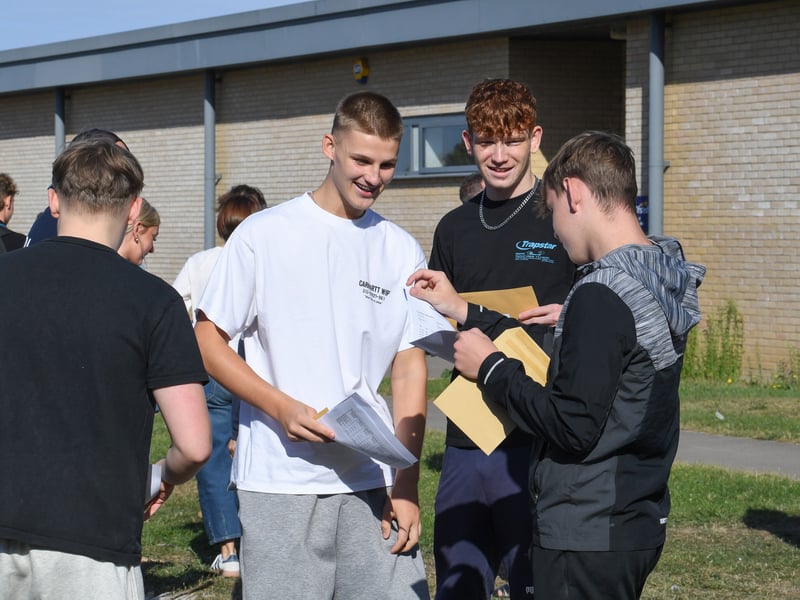 GCSE results at King's Academy Bay House School in Gosport, Hampshire. 

Picture: Paul Jacobs/pictureexclusive.com