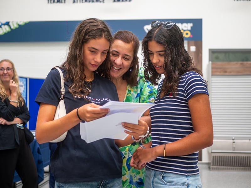 Students and staff at Castle View Academy are celebrating today after GCSEs were awarded across the country.  