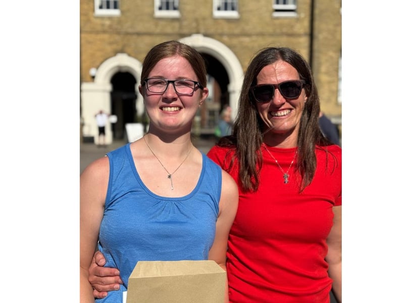 GCSE celebrations are underway at The Portsmouth Grammar School with a 9 being the most awarded grade, followed by a grade 8.
Pictured: Alexis