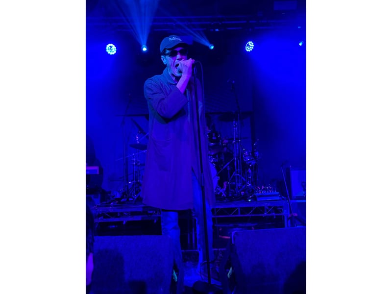 The Holywood actor was in town to play songs by his favourite band - R.E.M.