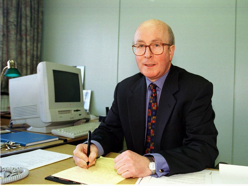 Rory Mackenzie, headteacher of Balerno Community High School, Edinburgh, in 1999