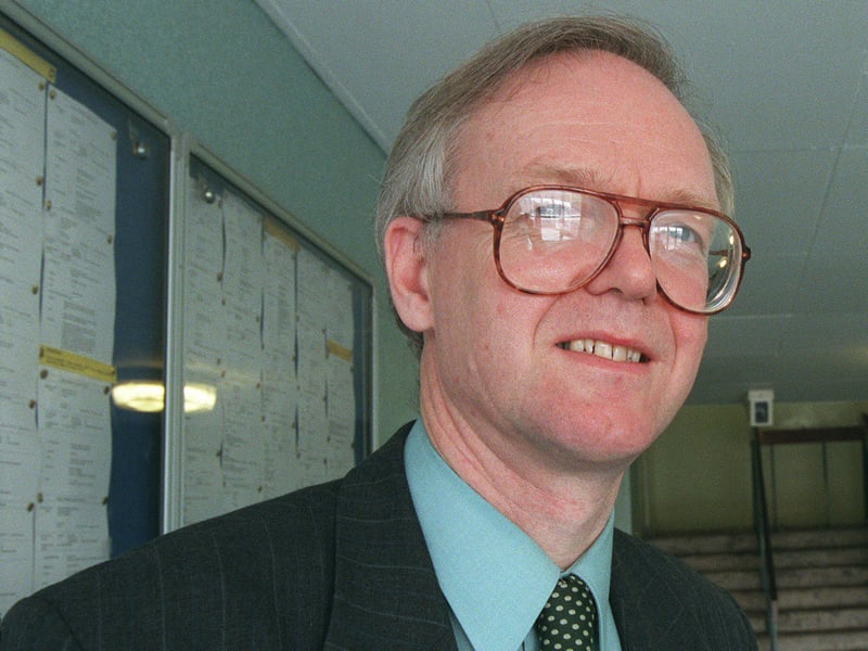 Nigel Lawrie, headteacher at Port Glasgow High School, Port Glasgow, pictured in March 1999
