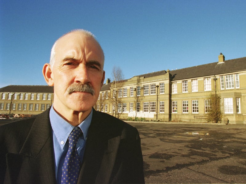 John Burns, headteacher at Granton Primary School, Edinburgh, in December 1999. He and his management team were praised for turning the school around after inspectors gave it a damning assessment.
