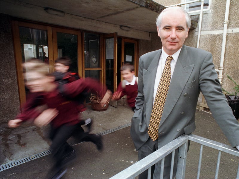 Francis Lennon, headteacher of St Modan's High School, Stirling, in May 1999