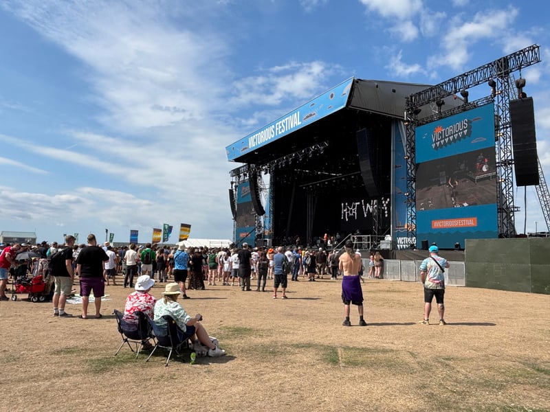 Crowds gather for HotWax on the Common Stage