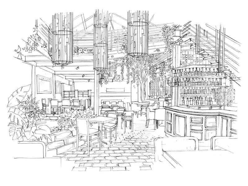 The plans for the new-look Ubiquitous Chip courtyard