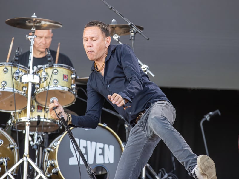 Shed Seven took to the Common Stage on Saturday afternoon after a short delay following a schedule reshuffle.