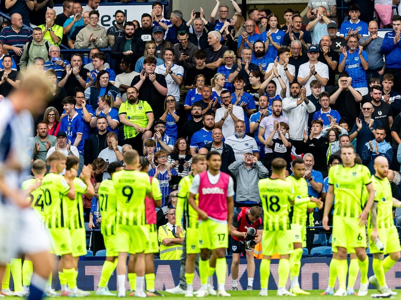 There were 2,473 Blues supporters who made the trip to the Hawthorns on Saturday as Pompey secured a 1-1 draw against West Brom.