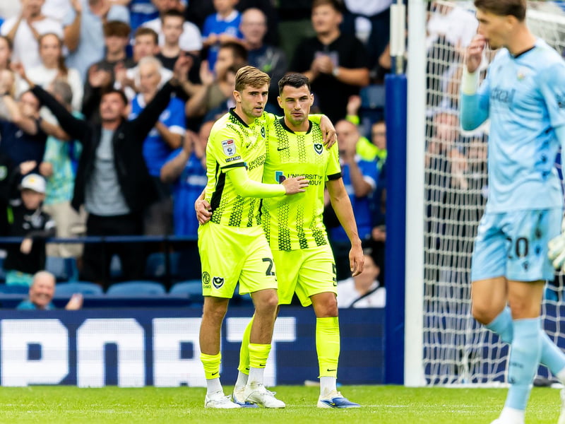 Match action from Pompey's 1-1 draw against West Brom.