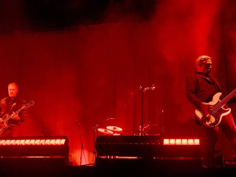 Pictured is: Queens of the Stone Age performing on Common Stage.
Picture: Sarah Standing (220825-8872)