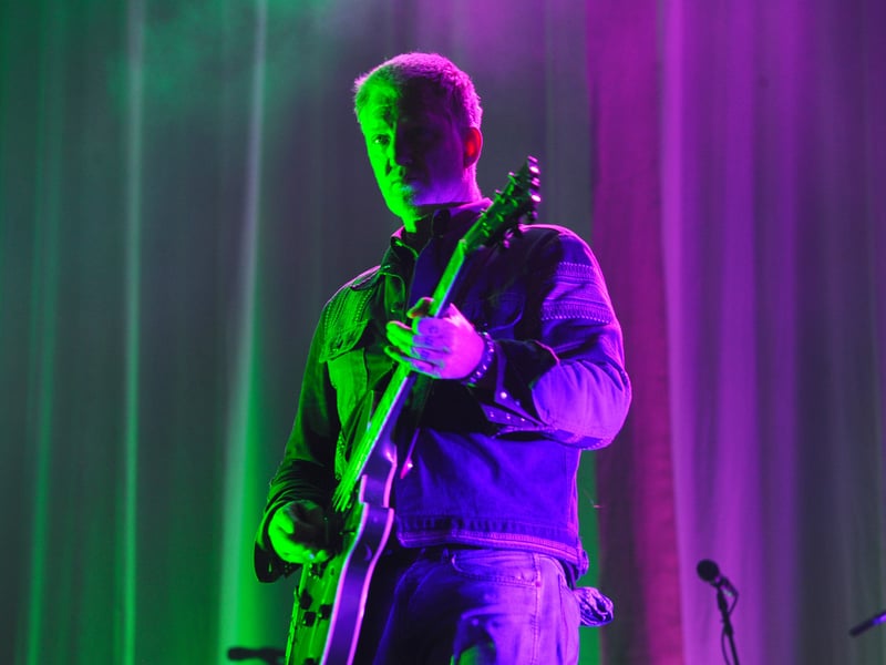 Pictured is: Queens of the Stone Age performing on Common Stage.
Picture: Sarah Standing (220825-4166)